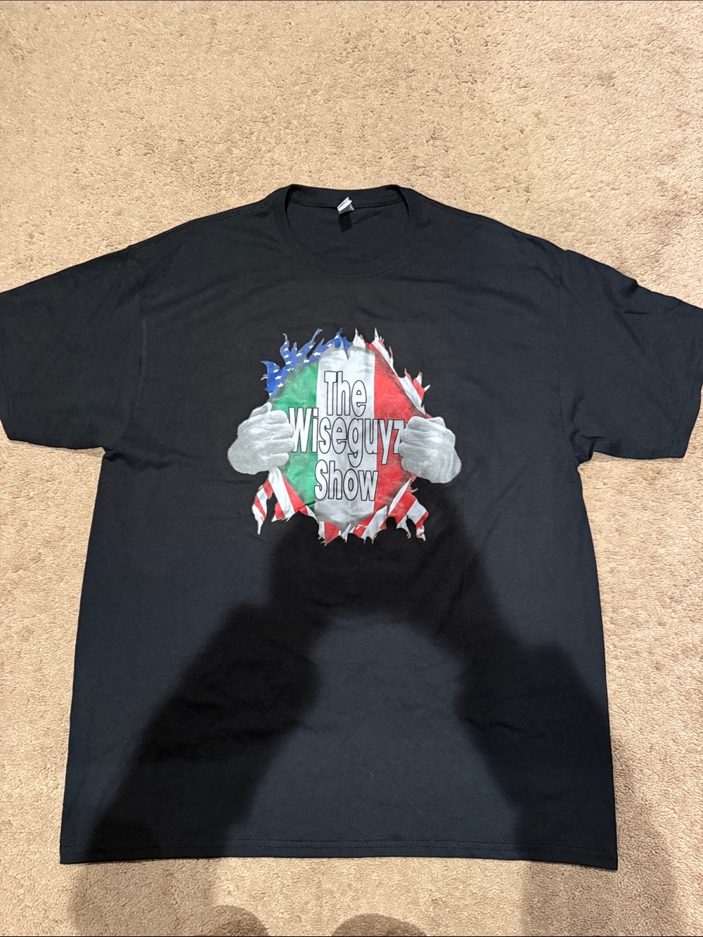 The Wiseguy Show Black Graphic Tee